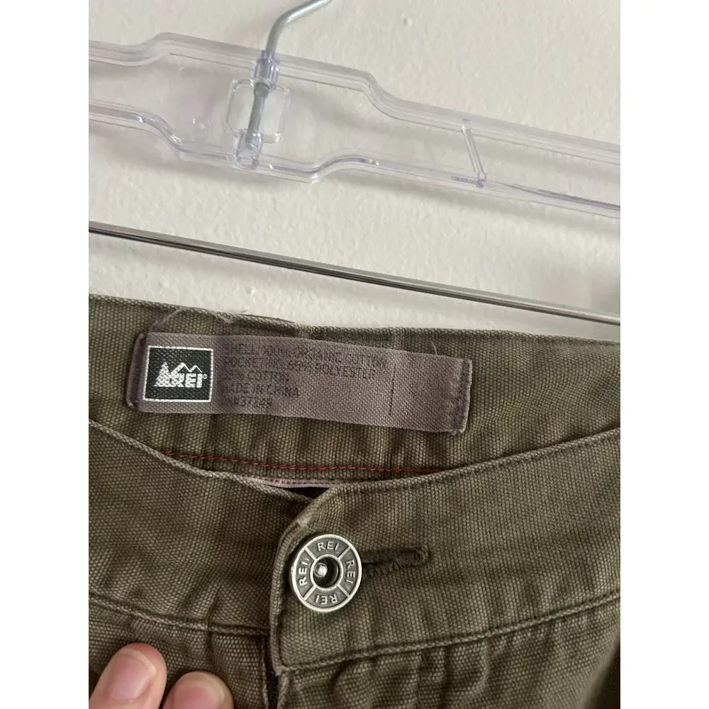 REI Men's Organic Cotton‎ Khaki Green Shorts Size 40 - Picture 3 of 4